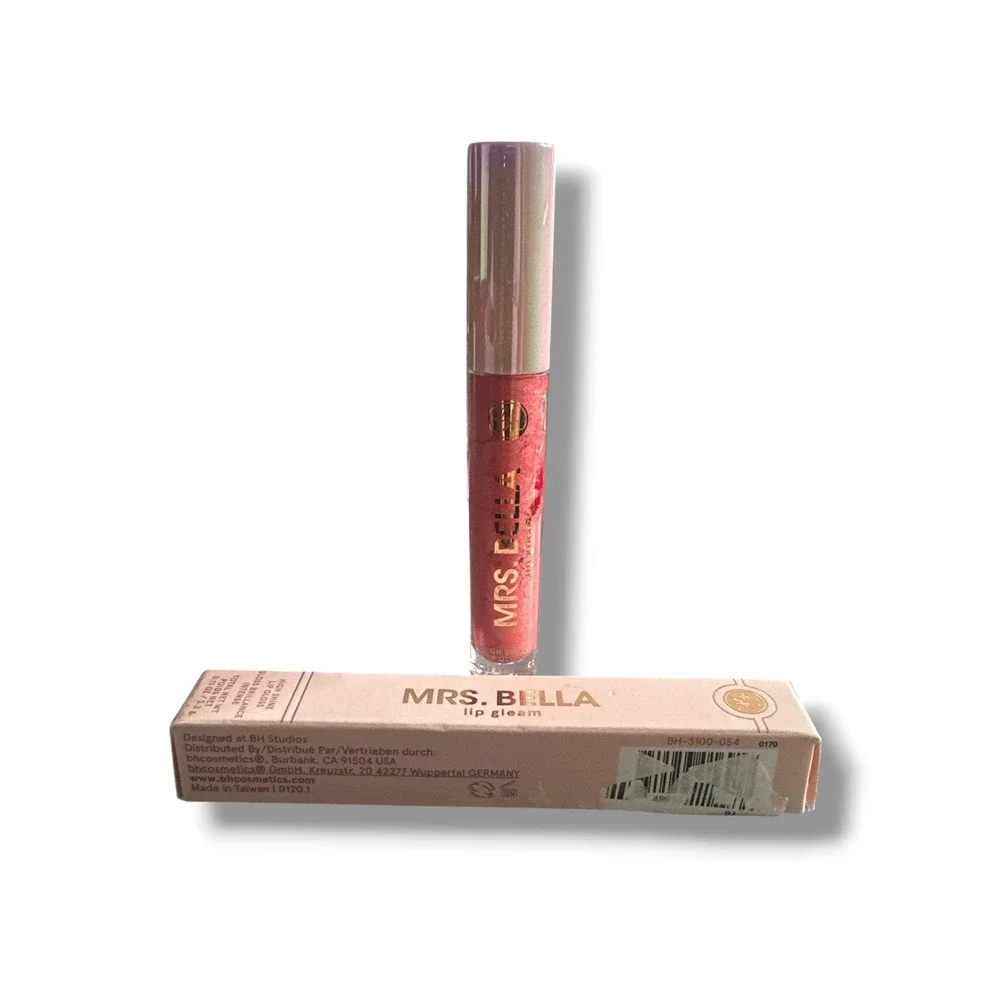 BH‎ Cosmetics Mrs. Bella Lip Gleam High Shine Lip Gloss Golden Peach 0.11oz NEW